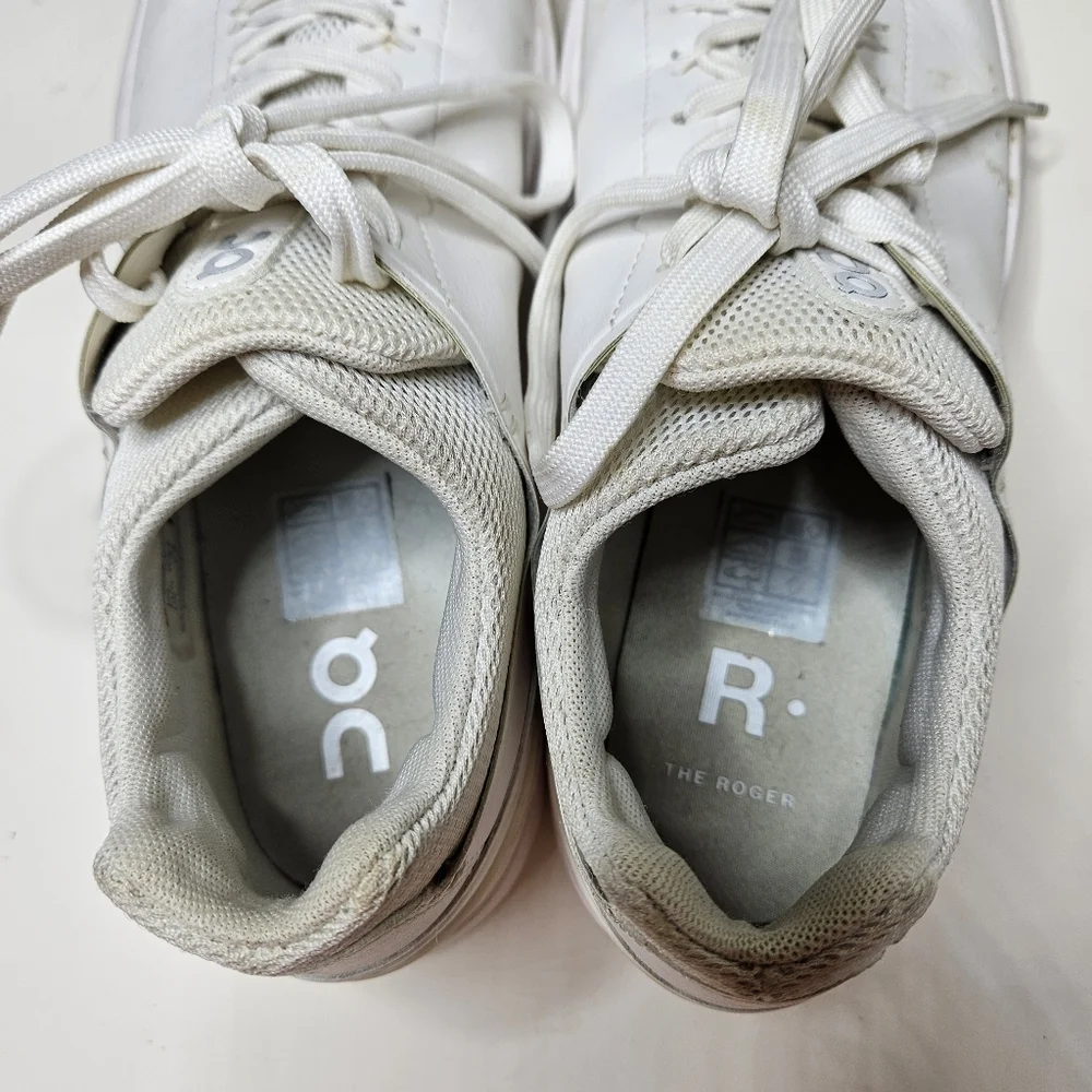 On Cloud On Roger Tennis Shoes All White Women's 9.5